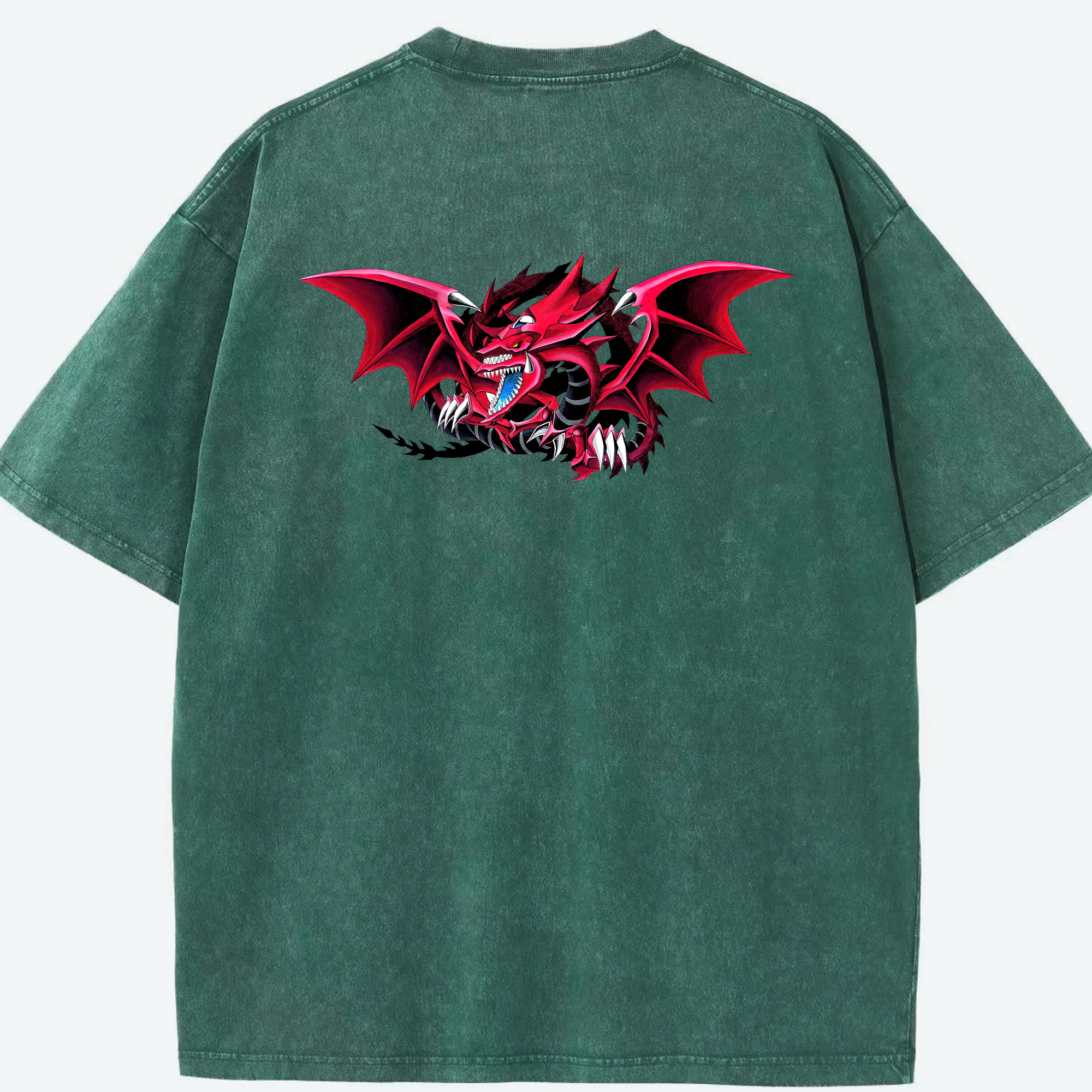 （画像用） 遊☆戯☆王 Yu-Gi-Oh! 綿100% ヴィンテージ風 半袖Tシャツ（背面プリント）